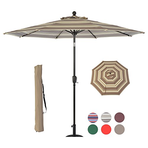 Lch 9 Ft 8 Ribs Patio Umbrella Backyard Buy Online In Bahrain At Desertcart