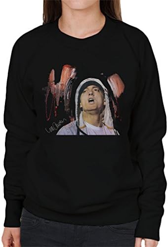 Sidney Maurer Original Portrait of Eminem Women's Sweatshirt
