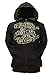 Bioworld Harry Potter Junior's I Solemnly Swear/Marauders Map Reversible Zip Up Hoodie (X-Large, Black)