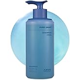 AMOS PROFESSIONAL Pure Smart Shampoo Cool l Oil & Flake ControL, Cooling Menthol, Deep Cleanse, Refreshes Scalp, 16.9 fl. oz.