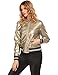 OD'lover Women's Faux Leather Short Baseball Bomber Jacket Coat