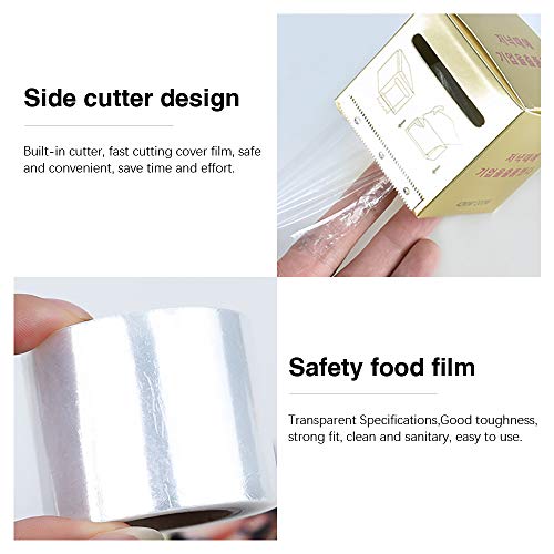 Ownest 4 PCS Disposable Eyebrow Tattoo Plastic Wrap Preservative Film, Professional Eyebrow Lips Permanent Make Up Supplies Wrap Cover Tape Roll