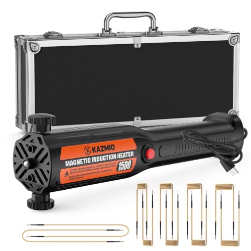 1500W Induction Heater Kit, 110V Magnetic Induction Heater with 10 Coils and Case, Nut Buster for Automotive Repair, Removing Rusted Bolts, Screws,Orange at Amazon