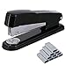 EWO’S New stapler with staples, long arm stapler with 1000 staples 50 sheets print papers-black