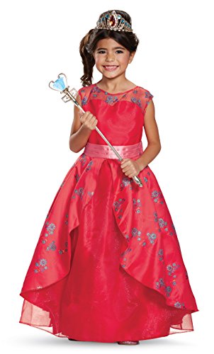 Elena Ball Gown Prestige Costume, Red, Medium (7-8)