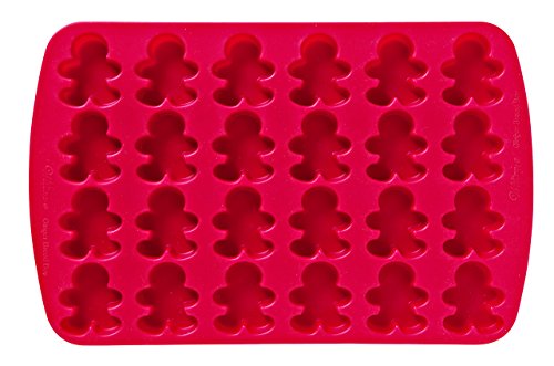 Wilton 24 Cavity Silicone Gingerbread Boy Mold Pan