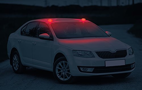 LED MINI EMERGENCY LIGHT SET OF 2 with 8 LEDs