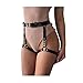 TOPFUR Women Sexy Punk Leather Harness Garter Belt Adjustable Waist Leg Cincher Cage Belt
