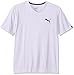 PUMA Men's Iconic V-Neck Tee, Puma White, X-Large