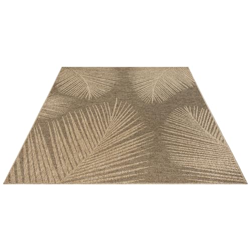 Mias Teppiche Soil – ca. 120 x 170 cm Outdoor Teppich wetterfest Jute-Look Balkon Terrasse