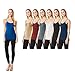 MoDDeals Women's Plus Size Seamless Camisole Tank Top Spaghetti Strap Layering Value Pack (12 Pack) (3X, Dark Combo)