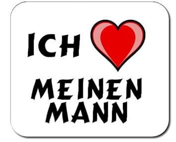 Mauspad Mit Aufschrift Ich Liebe Meinen Mann Amazonde