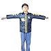 IAMGlobal Police Officer Costume Set, Boys Girls Police Costume with Role Play Kit, Policeman Role Play Dress up Set Cosplay Set for Christmas, Halloween, Party Favors for Fun (Ages 3-6)
