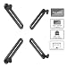 AVLT-Power Vesa Mount Adapter Kit - Non-VESA Adapter - For 75x75mm 100x100mm VESA Monitor Mount - Non-VESA Monitor Mount Adapter - Supports 13 to 27 Inch LCD LED OLED Flat Panel Monitor Screen - Black