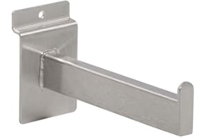 Econoco BQRW6SN 6" Rectangular Tubing Faceout for Slatwall (Pack of 24)