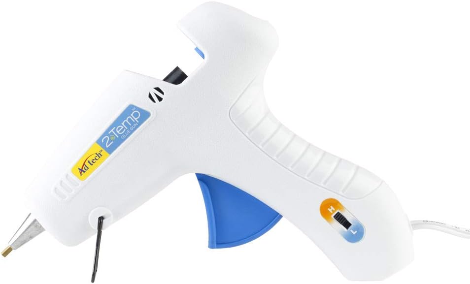 AdTech 0453 2-Temp Dual Temperature Hot Glue Gun Full Size, White: Home & Kitchen