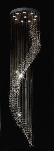 Modern Contemporary Chandelier"Rain Drop" Helix Chandeliers Lighting! H108" W25"