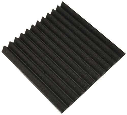 Pyle PSI1612 Studio Soundproofing Panel Kit, 12'' x 12'' Squares, 1'' Thick, 12 Pieces
