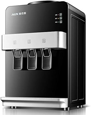 Small Countertop Water Dispenser Hot And Cold, Black Fully Automatic Water Cooler Dispenser And Hot Drink Dispenser, Top Loading Dispenser For Home Office