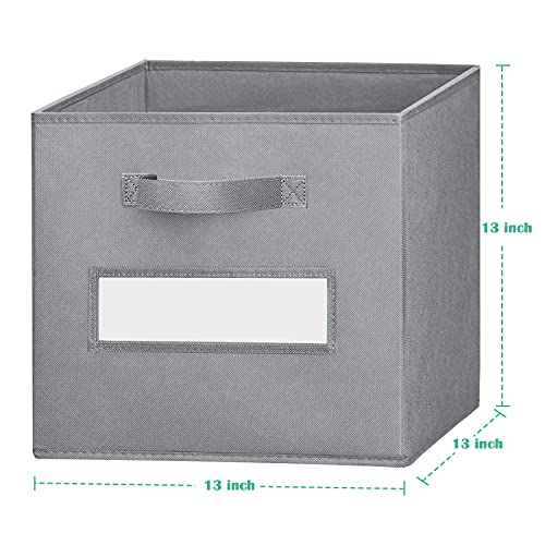 TomCare Storage Cubes, 13 x 13 Inch Cube Storage Bins 8Pack Fabric