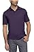 32 DEGREE WEATHERPROOF COOL MENS POLO, Short Sleeve 32Degree Shirt (Large, Heather Dark Plum)