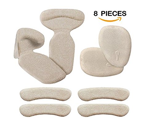 Love shops High Heel Pads (8 pcs) - High Heel Inserts, Heel Grips, Anti Slip Shoe Cushion, Ball of Foot Insoles, High Heel Liner, Heel Snugs for Women - Blister Prevention & Improve Shoes Too Big