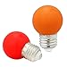 MEXUD-1W E27 Coloured Round LED Golf Ball Light Bulb Lamp (Yellow)