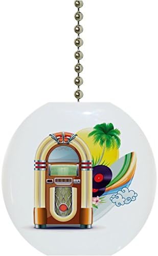 Jukebox Solid Ceramic Fan Pull