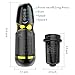 Male Masturbator Cup - Adorime 10 Powerful Thrusting Modes Fully Automatic Electric Masturbation Stroker USB Rechargeable Adult Vibe Realistic Vagina Pocket Pussy Sex Toys for Men