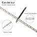 SUPERNIGHT LED Light Strip, Flexible 16.4ft SMD5050 DC12V 150Leds RGB LED Rope Light Strip with 44Keys IR Controller & Power for Home Indoor Decoration, Non-Waterproof RGB LED Light