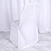 BalsaCircle 50 pcs White Polyester Banquet Chair Covers for Party Wedding Linens Decorations Dining Ceremony Reception Supplies