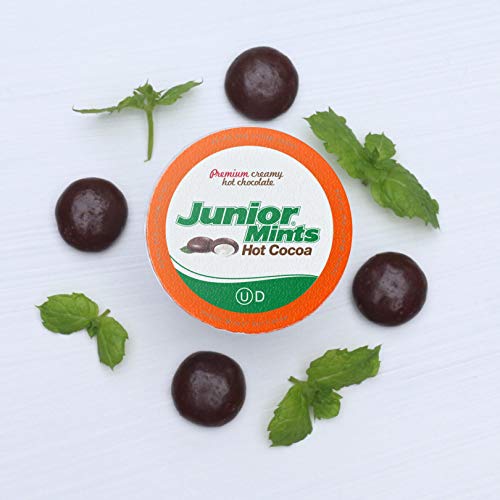 Junior Mints Chocolate Mint Flavored Hot Chocolate Pods, Compatible with 2.0 K-Cup Brewers, 12 Count - Cool Mint and Cocoa Treat