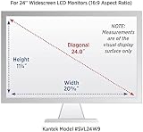 Kantek Blackout Privacy Screen Filter for LCD Monitor Micro Louvre Technology view 6