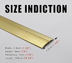 Non-slip Brass Threshold Strip