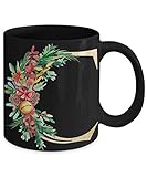 Christmas monogram quotcquot coffee mug bell bow