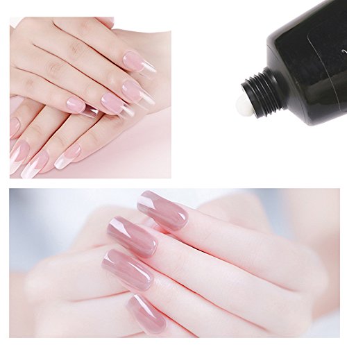 Transer Nail Art UV Gel Builder Tips Nail Soak Off Extension Kit, 30ml (Light Brown) - Thumbnail 5