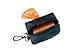 Mighty Paw Dog Poop Bag Holder - Zippered Pouch with Carabiner Hook - Includes Roll of Pick-up Bags - Pet Poop Holder and Dispenser - Pet Walking Supplies - (Black)