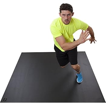 Large Exercise Mat 72" Wide x 72" Long (6'x6') x 6mm Thick. Comes With A Storage Bag and Storage Straps. Designed For Home-Based Fitness Routines. Durable Enough For Use With SHOES. Square36.