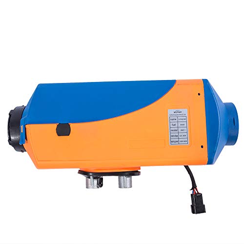 DOMINTY New 24V Air Diesel Fuel Heater 5KW Vehicle Heater LCD Monitor Silencer 5000W for Trucks Boats Bus Cars Motor-Homesvans Caravans RV's Camping Trailers Orange