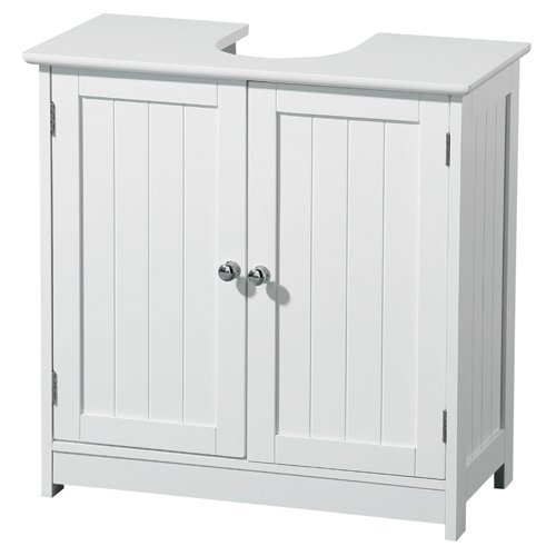 Under Sink Bathroom White Wood, 2402060 Amazon.co.uk Kitchen