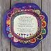 Natural Life Giving Plate Melamine, Purple Floral