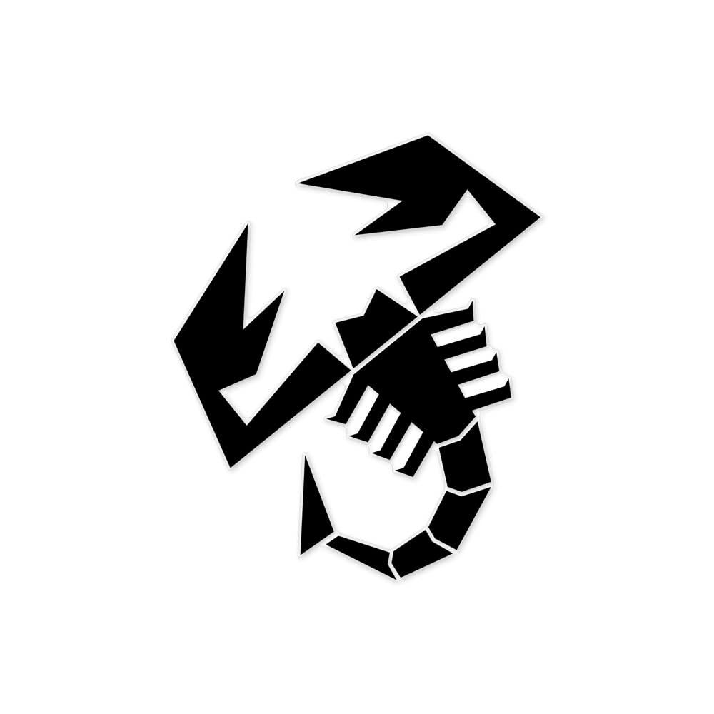 Supershaped Die-cut Sticker Scorpion, Black, 120 mm