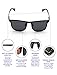 Yougarr Group Retro Sunglasses Polarized Metal Frame Classic Vintage Design for men women (Black Len/Black Frame, 52)