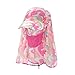 Sun Caps Fishing Hats Neck Face Flap Cover Solar Protection Sunscreen Garden Camouflage Sports Outdoor Hiking Beach Desert (Pink)