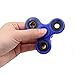 Cppslee Hands Fidget Spinner Toy Stress Reducer- Perfect For ADD, ADHD, Anxiety, and Autism Adult Children (Blue + black)