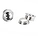 IPINK-Batman Stainless Steel Screw-On Gauges/Tunnels Double Flare Ear Plugs 2 Pairs