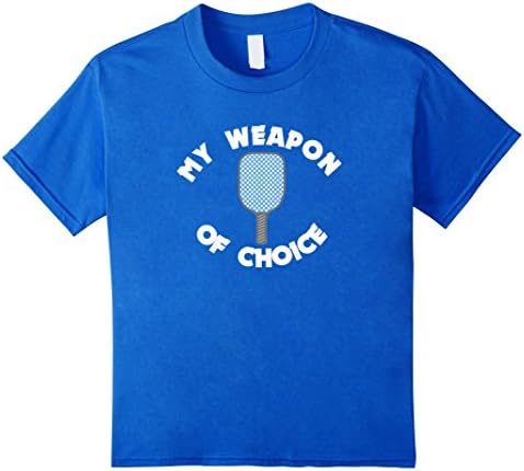 unisex-child My Weapon of Choice T-Shirt 6 Royal Blue