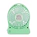 Innobay 4-inch Mini Hand Held Portable USB Fan Powered by Premium 2600mAh 18650 Lithium Rechargeable Battery, 4 blades, 3 Switches for Wind Speeds Control, 1 Led Lamp on Side, Charged by Micro USB Cable via USB Port of Notebook/ Computer/ Car Charger/ Power Bank/ 5V DC USB Wall Charger (not included), Personal Fan for Indoor and Outdoor Activities as Camping, Hiking, Backpacking, Biking, Paddling, Boating, Fishing and More (Green)