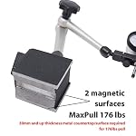 Clockwise-Tools-MGBR-01-Magnetic-Base-Stand-for-Digital-Dial-Indicator-Gauge-176lbs-Max-Pull