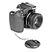 Camera 52mm Lens Cap Center Pinch with Lens Cap Leash Hole Bundle Compatible with Nikon Sony Canon DSLR Cameras & Other DSLR Cameras UV Lens (52mm)- 4 Pack